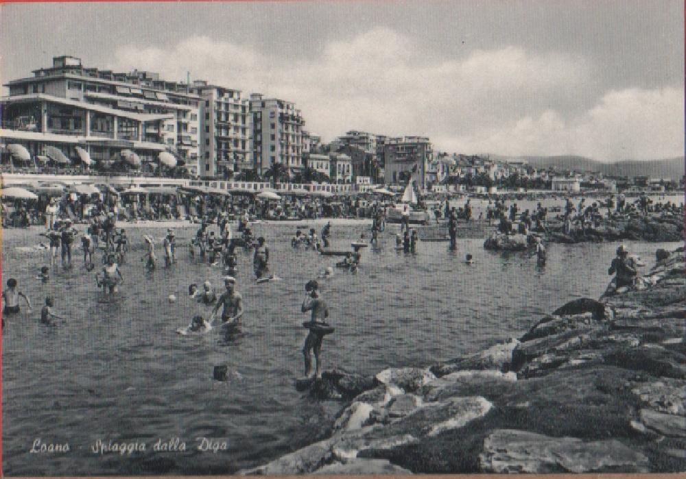 Loano spiaggia dalla Diga. Non viaggiata