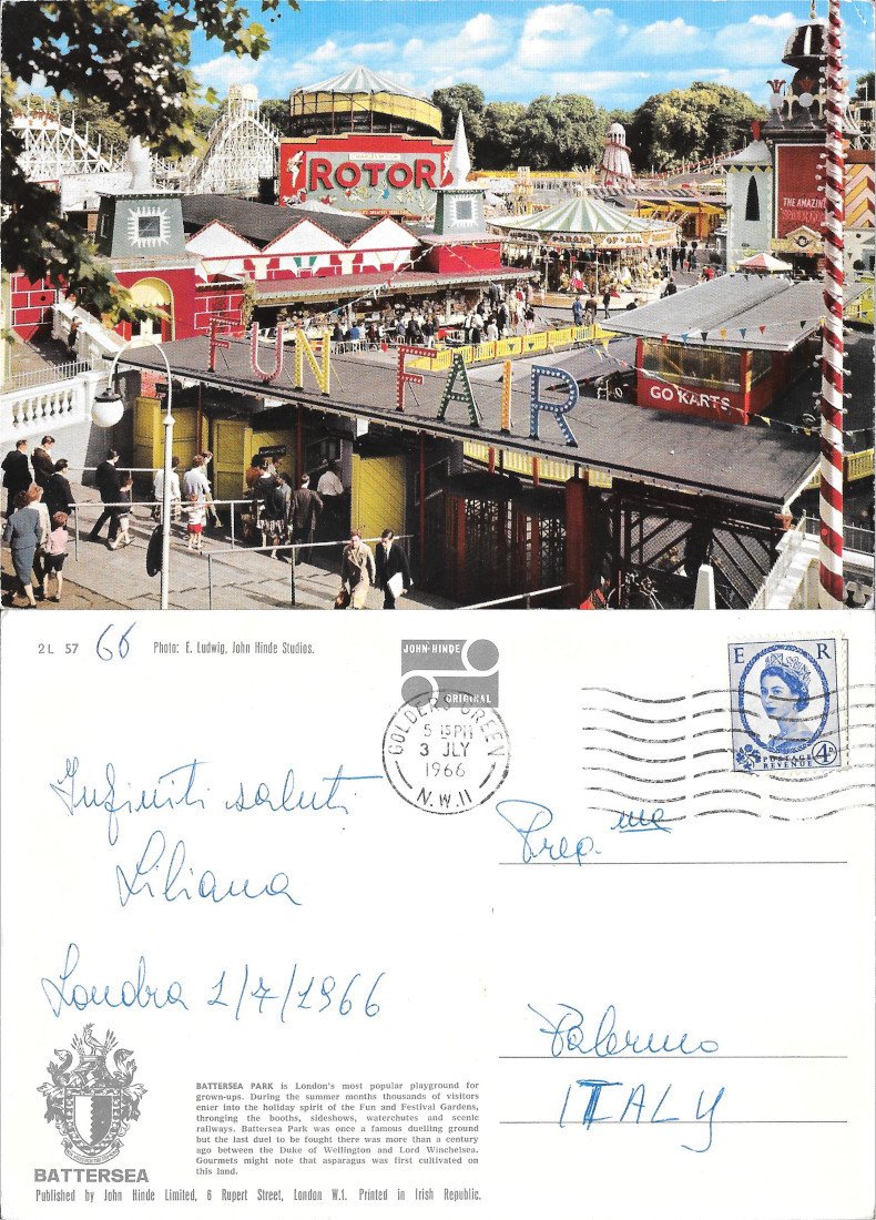 London. Battersea Park. Viaggiata 1966