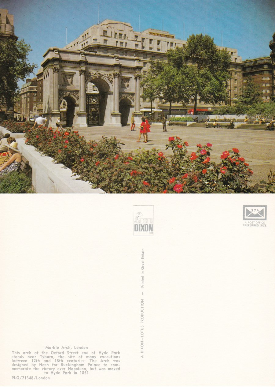 London. Marble Arch. Non viaggiata