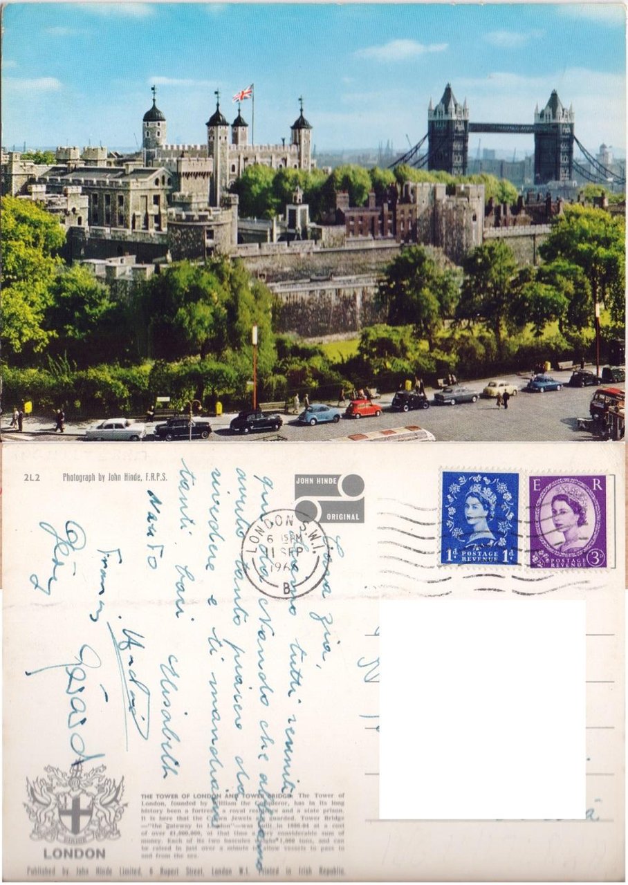 London. The Tower of London and the Tower Bridge. Viaggiata …