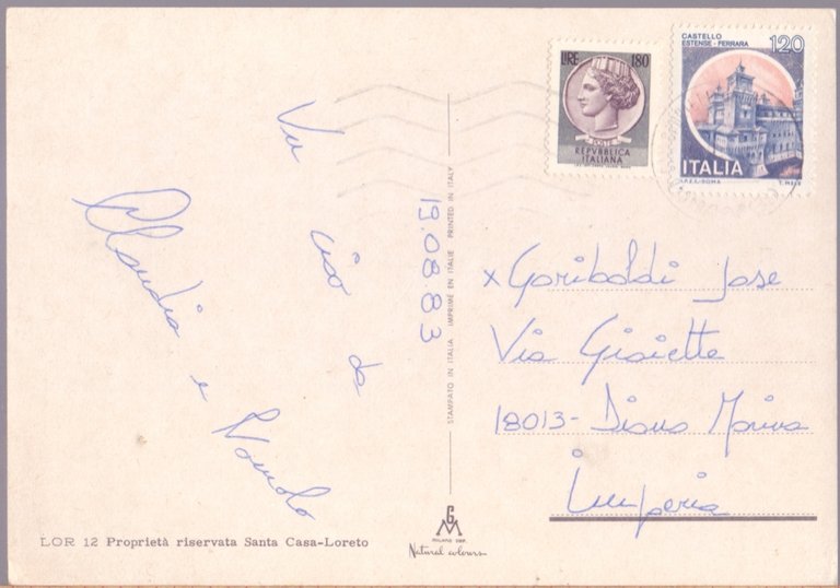 Loreto. Souvenir. Viaggiata 1983 | Immagine Gallery 2