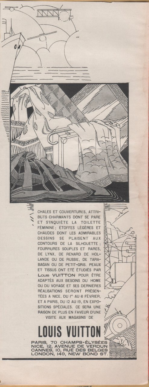Louis Vuitton. Advertising 1926