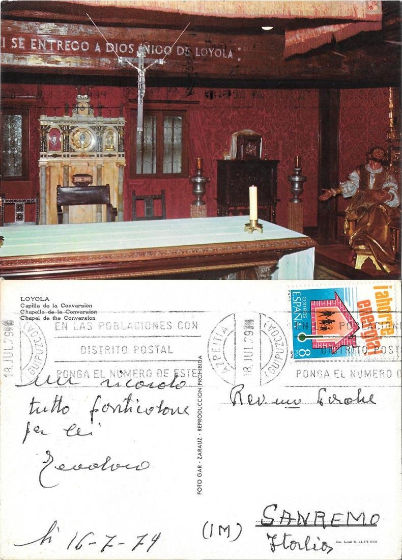 Loyola (SP) Capilla de la Conversion. Viaggiata 1979