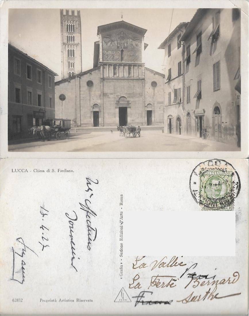 Lucca. Chiesa di S. Frediano. Viaggiata 1927