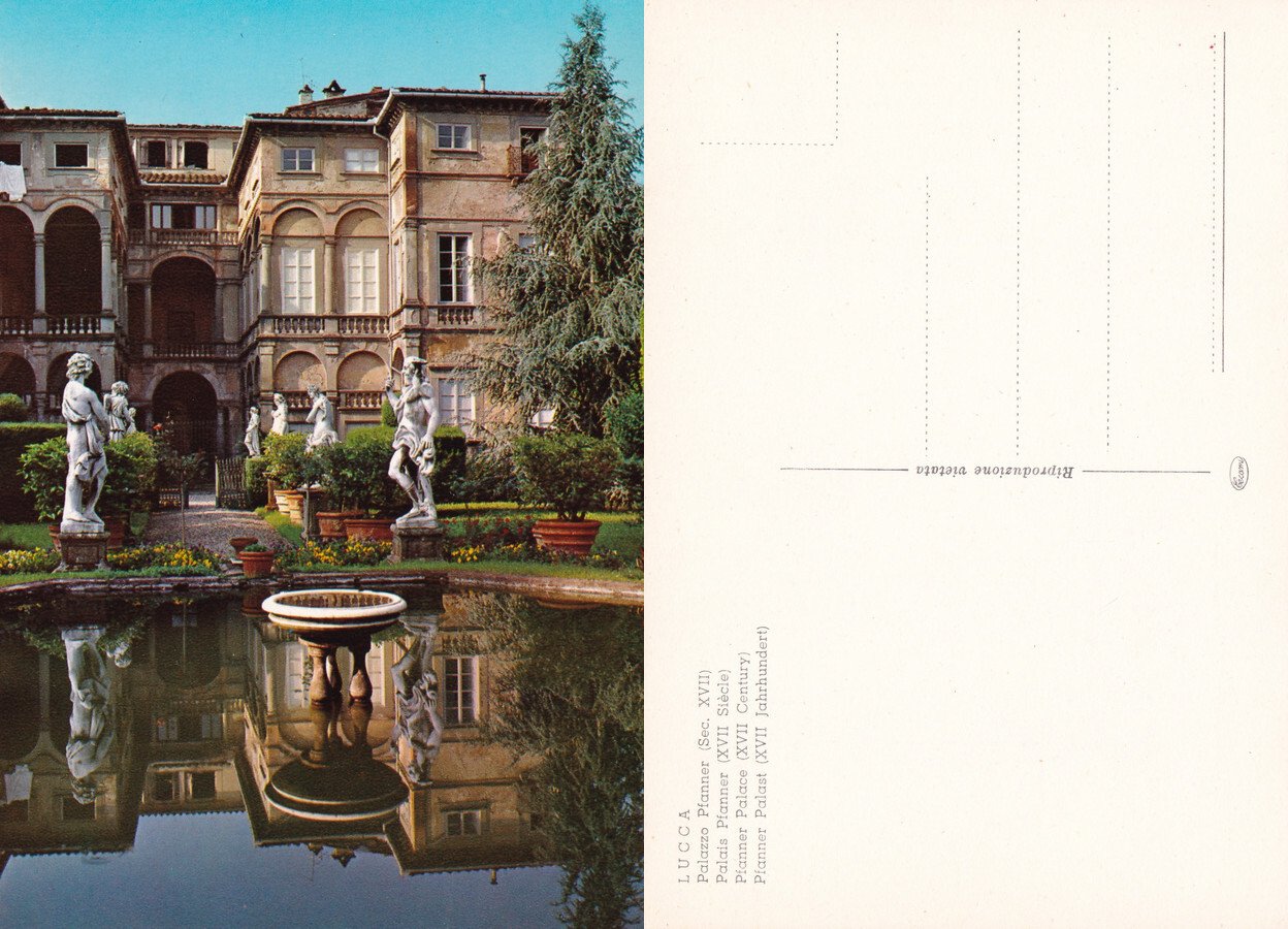 Lucca. Palazzo Pfanner. Non viaggiata