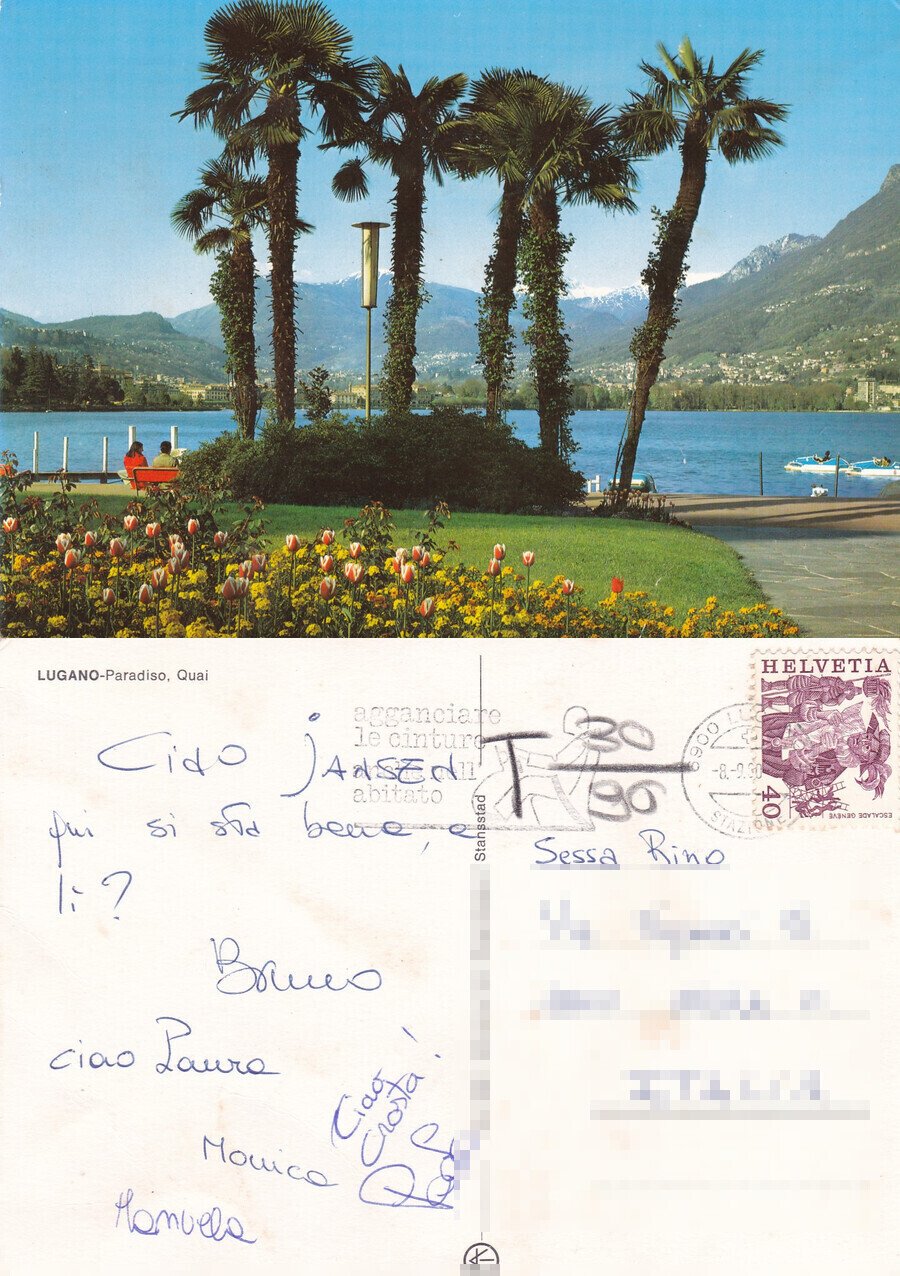 Lugano - Paradiso. Quai - Viaggiata