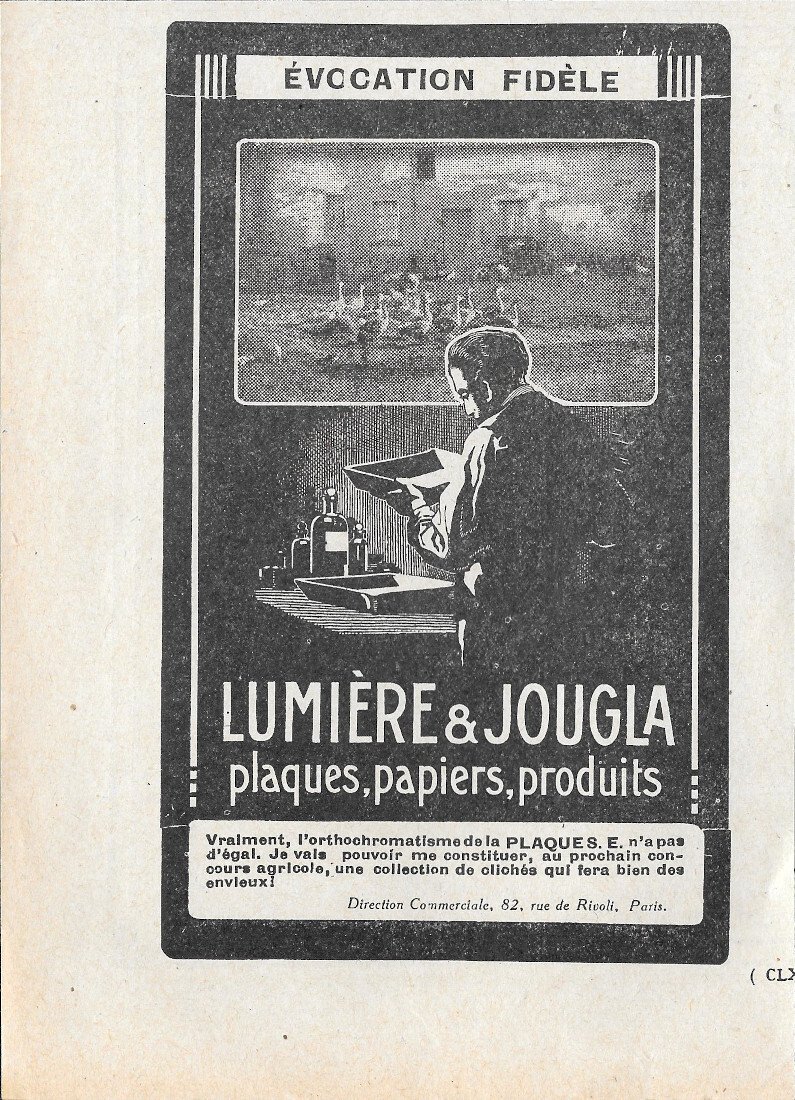 Lumière &amp; Jougla. Plaques, papiers, produits - Advertising 1924