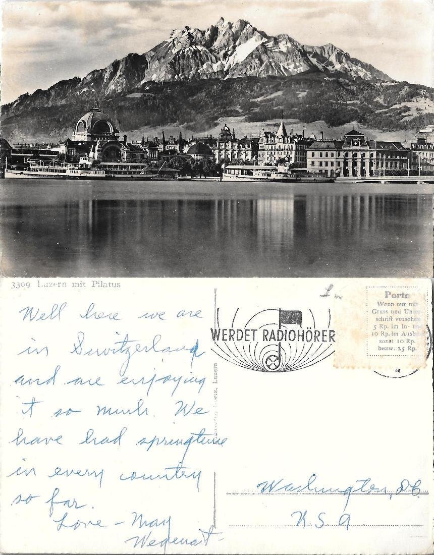 Luzern mit Pilatus. Viaggiata