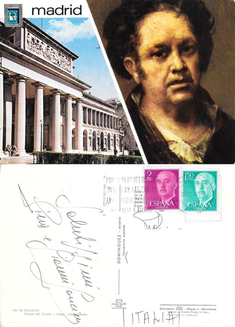 Madrid. Museo del Prado. Viaggiata 1970