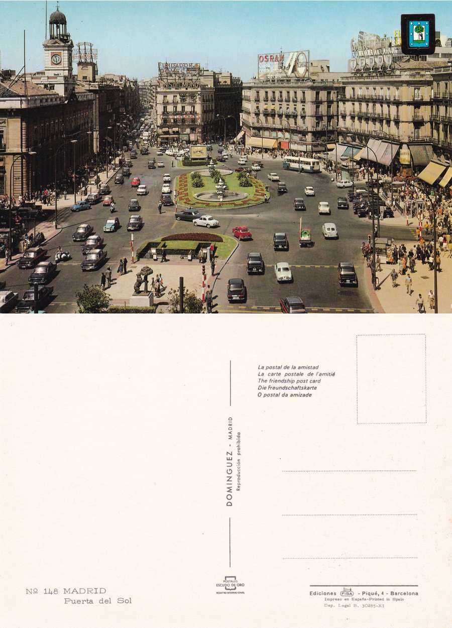 Madrid. Puerta del Sol. Non viaggiata