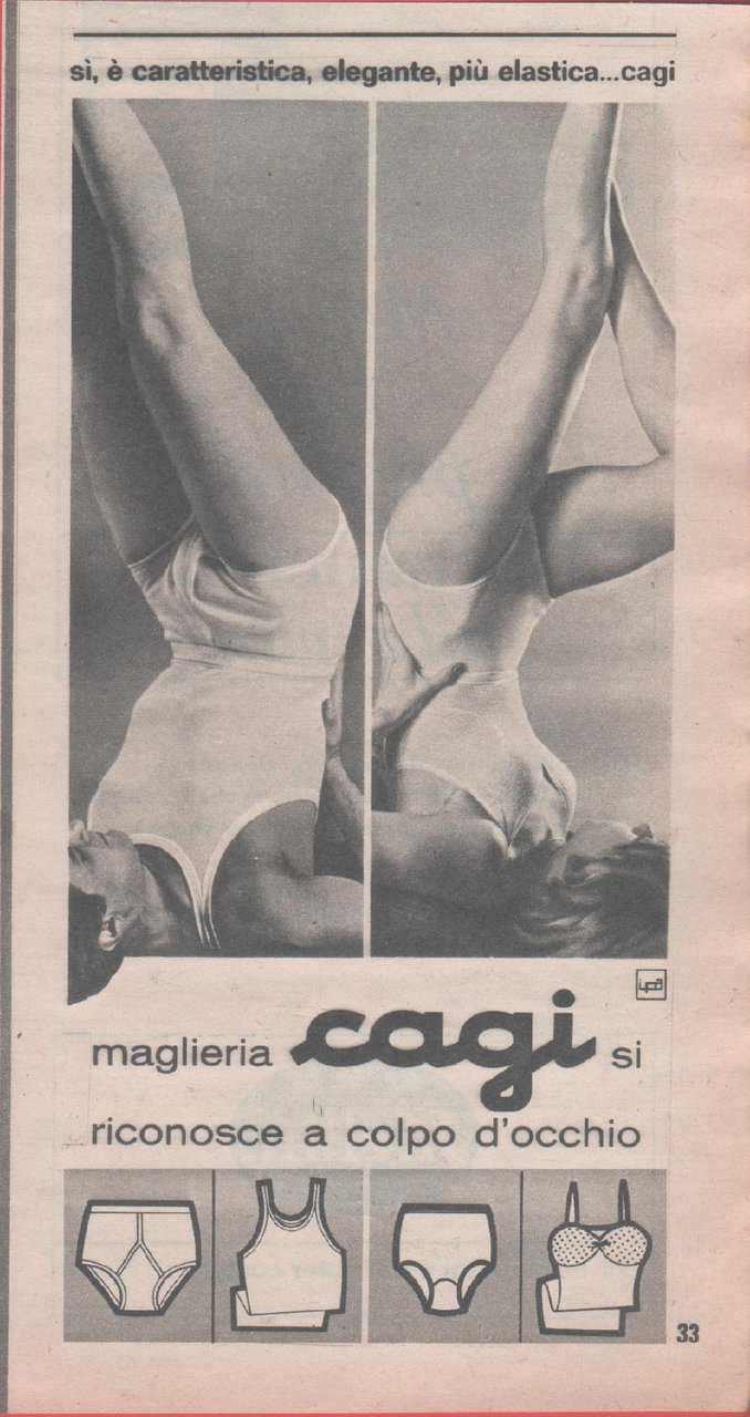 Maglieria Cagi. Pubblicità 1963