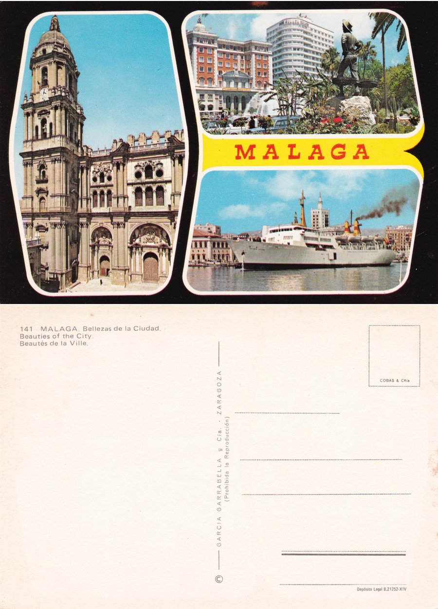 Malaga. Bellezas de la Ciutad. Non viaggiata