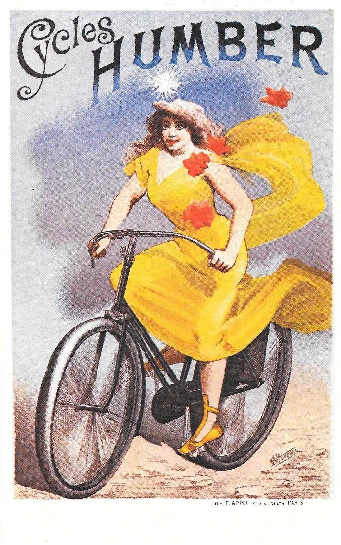 Manifesto Cycles Humber (1890 ca.). A. Choubrac. Non viaggiata