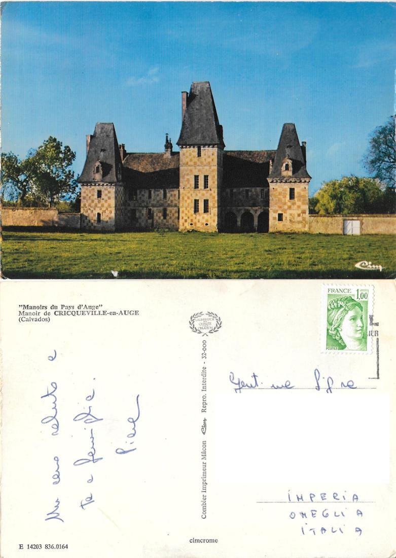 Manoir de Cricqueville en Auge (Calvados). Viaggiata