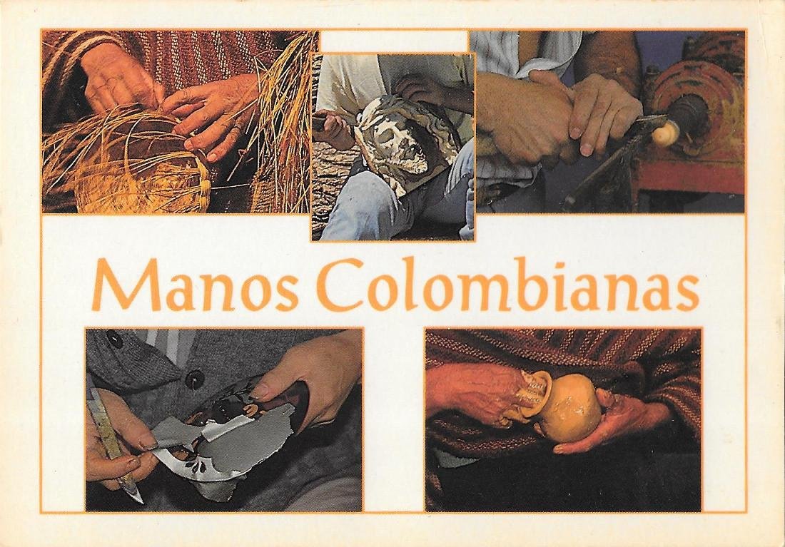 Manos artesanas colombianas. Non viaggiata