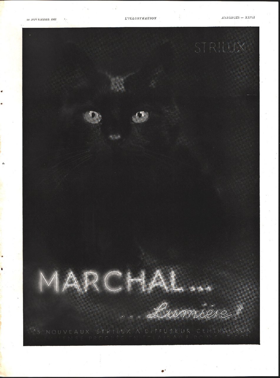 Marchal... lumiere. Advertising 1932