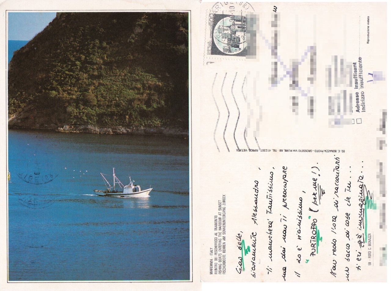 Maremma. Rientro dei Pescherecci - Viaggiata 1990