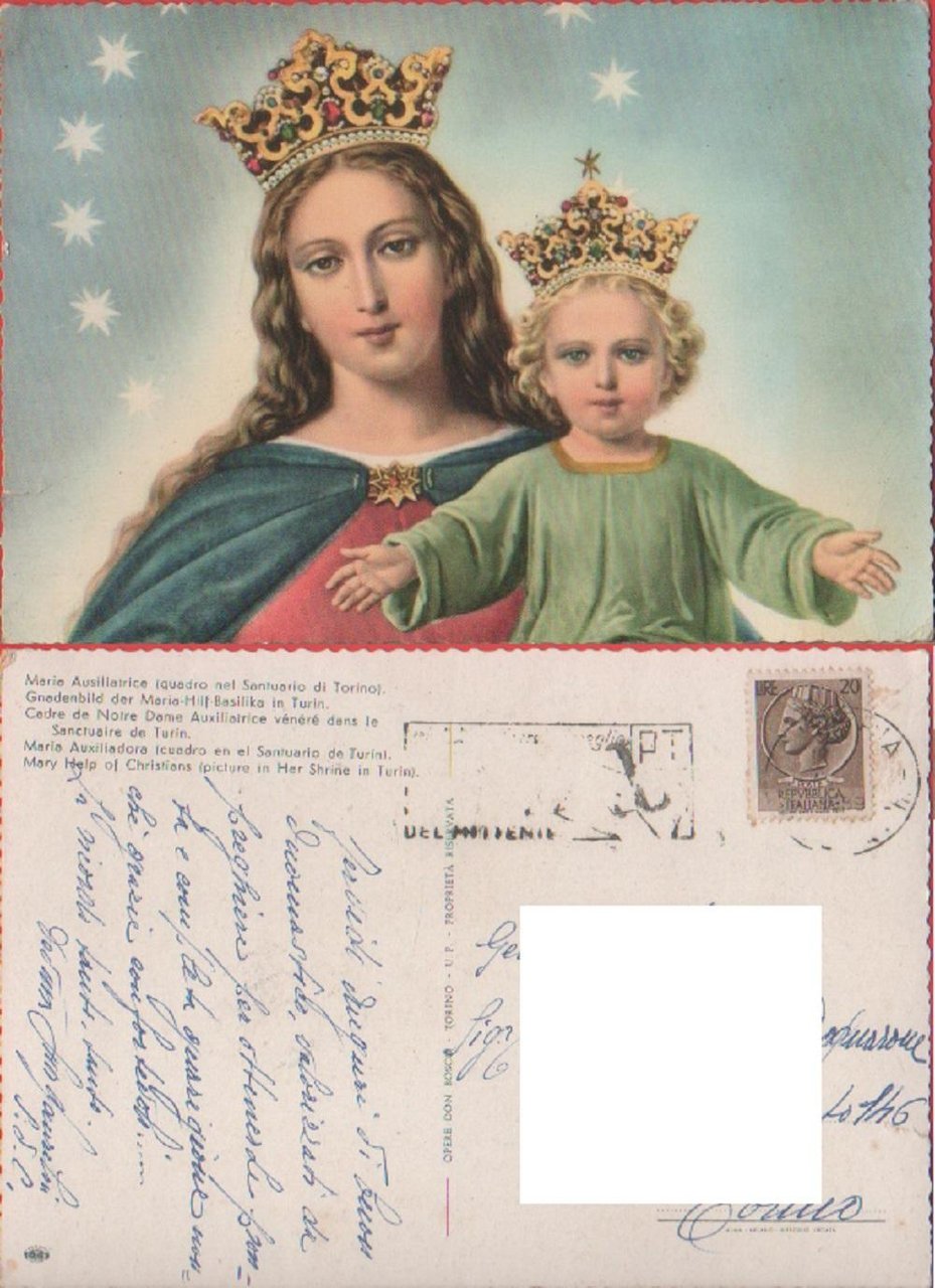 Maria Ausiliatrice. Santuario di Torino. Viaggiata