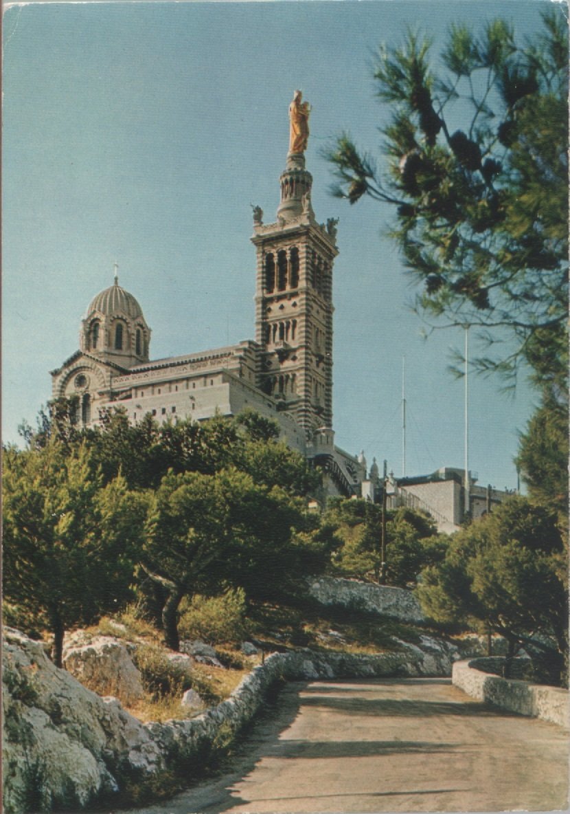 Marseille. Basilique Notre-Dame de la Garde. Viaggiata 1983