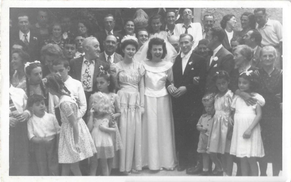 Matrimonio. Foto di gruppo A. Fotografo Bertolini. Noceto (PR)