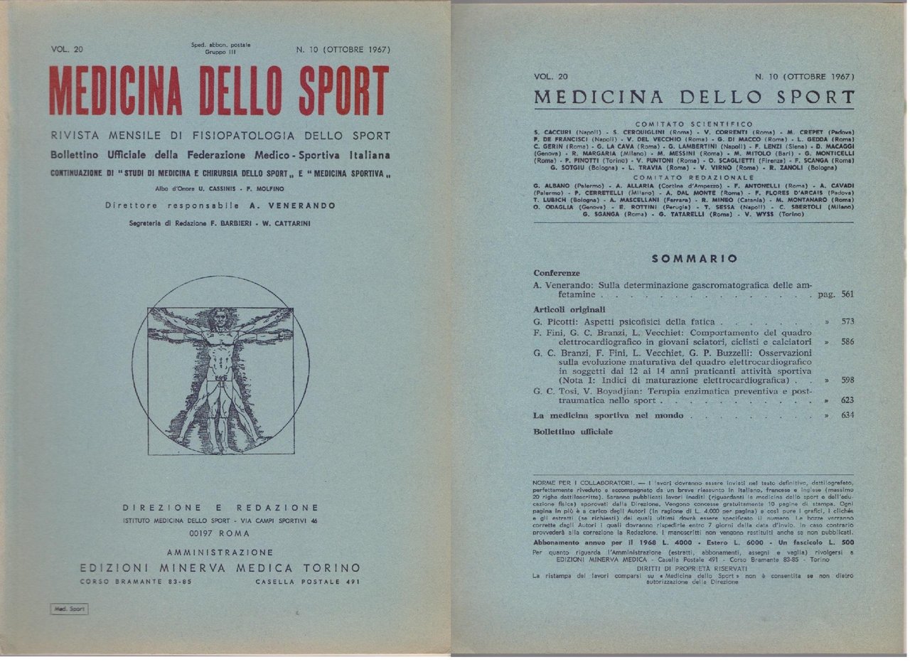 Medicina dello Sport N 10 Ottobre 1967