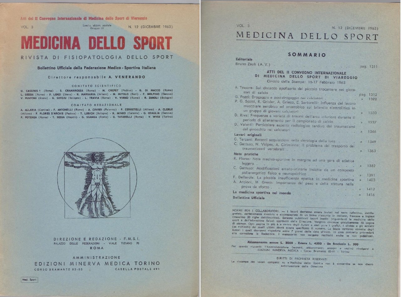 Medicina dello Sport N. 12 Dicembre 1963