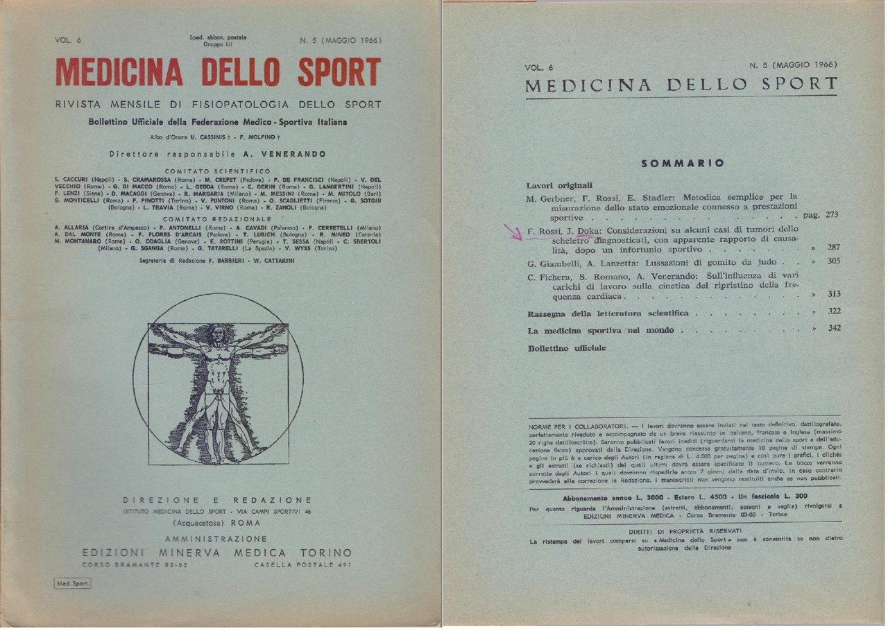 Medicina dello Sport N. 5 Maggio 1966