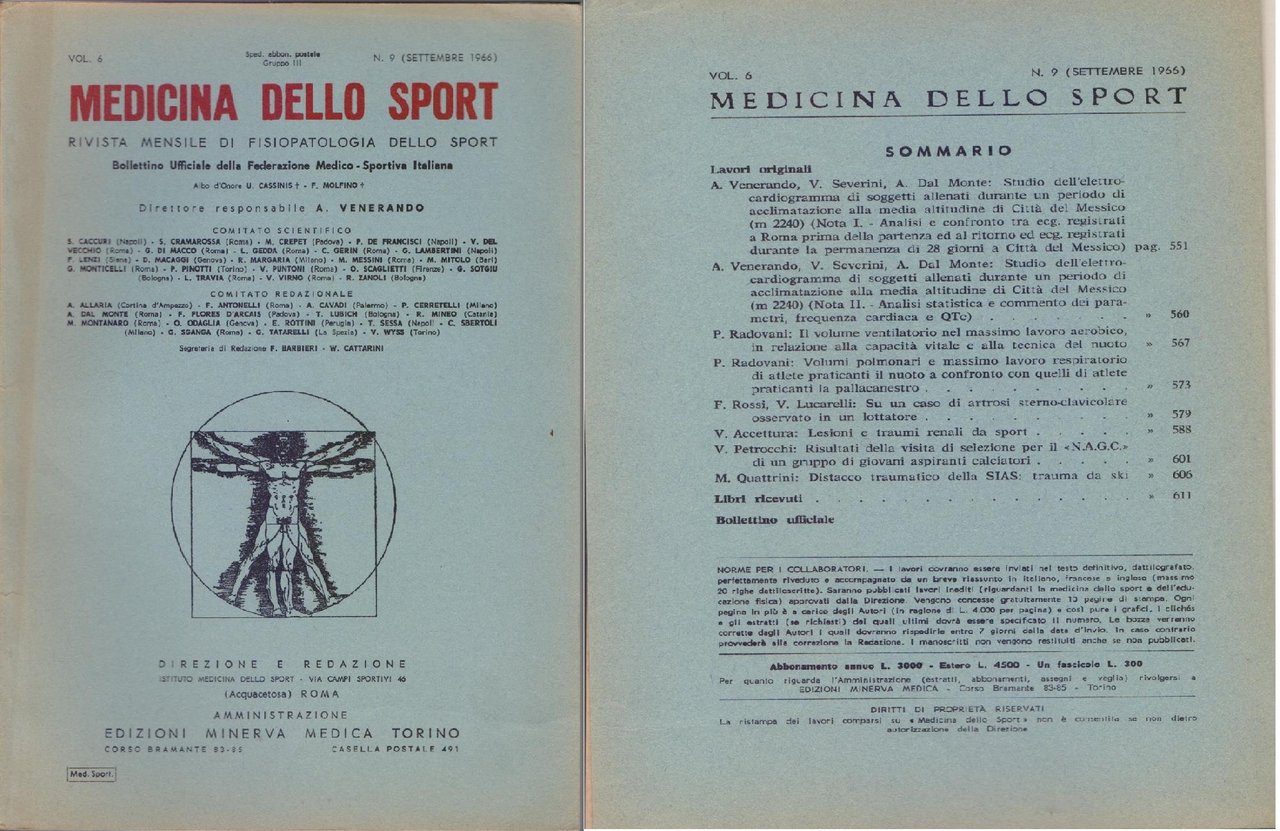 Medicina dello Sport N.9 Settembre 1966