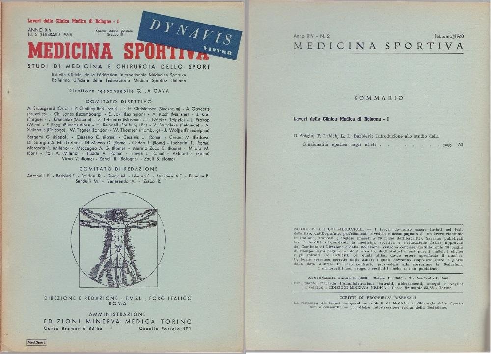 Medicina Sportiva Studi di Medicina e Chirurgia dello Sport Anno …