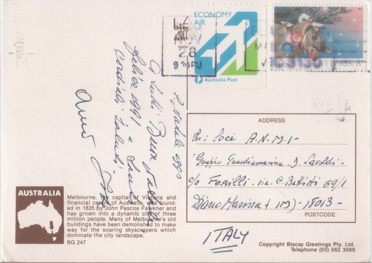 Melbourne. Viaggiata 1990 | Immagine Gallery 2