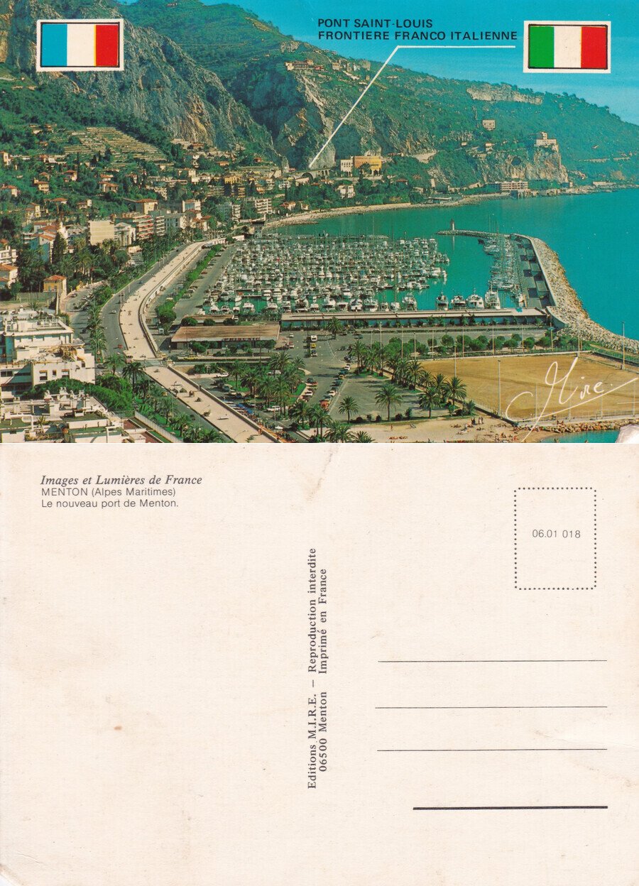 Menton (Alpes Maritimes) - Non viaggiata