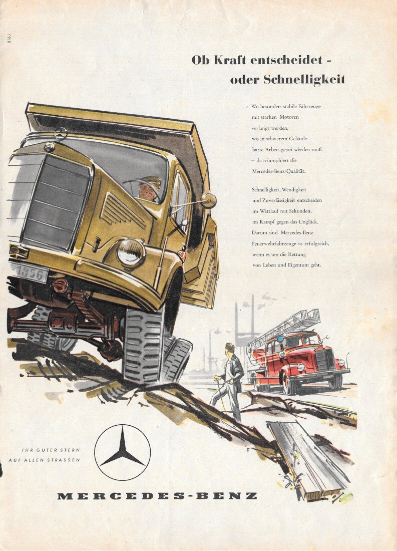 Mercedes Benz - Advertising 1958