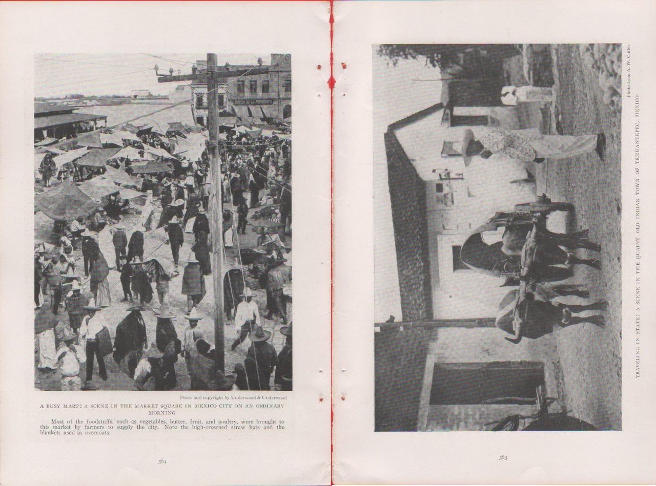 Mexico. A busy mar in Mexico City/Traveling in state (Tehuantepec). …