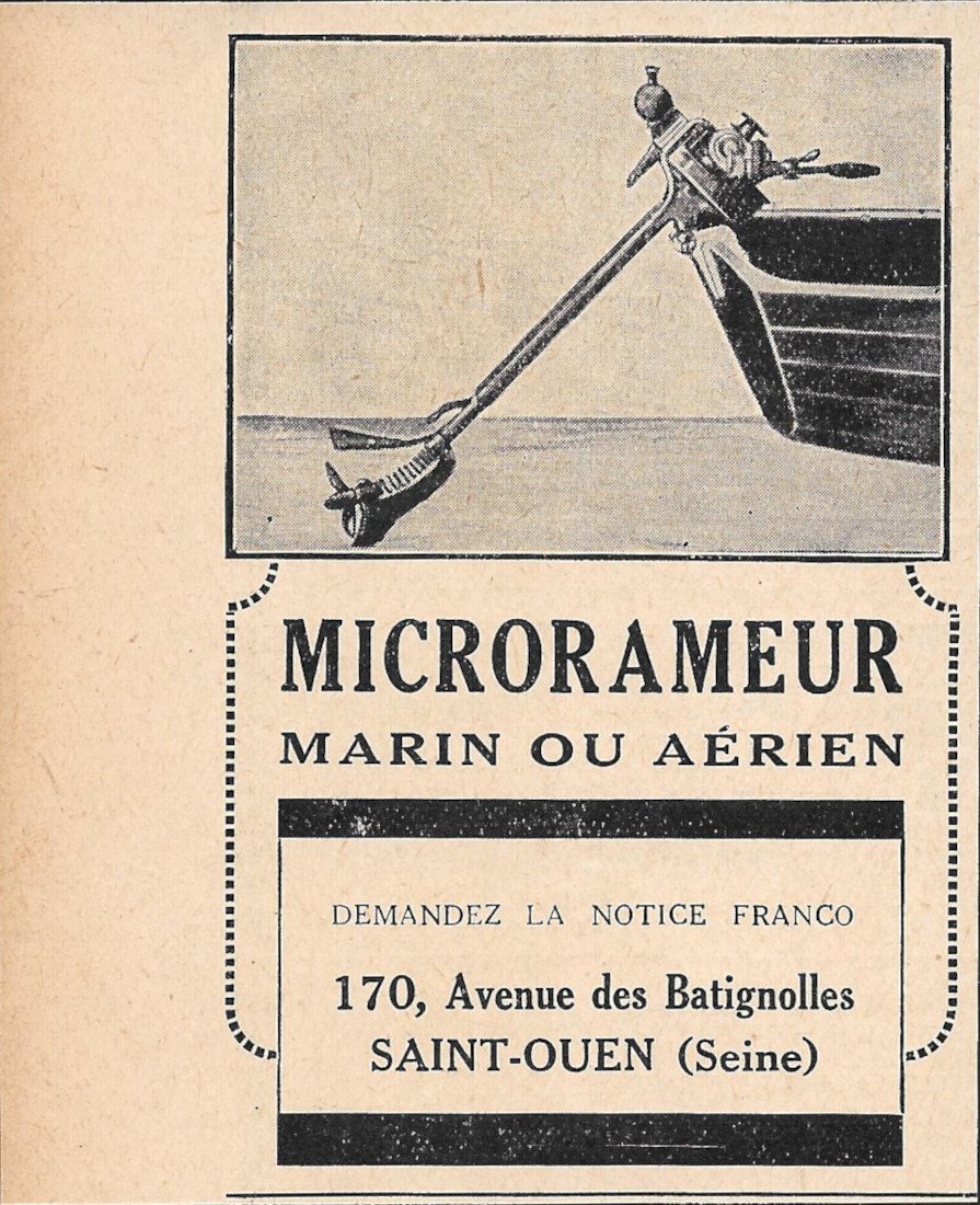 Microrameur marin ou aerien - Advertising 1920