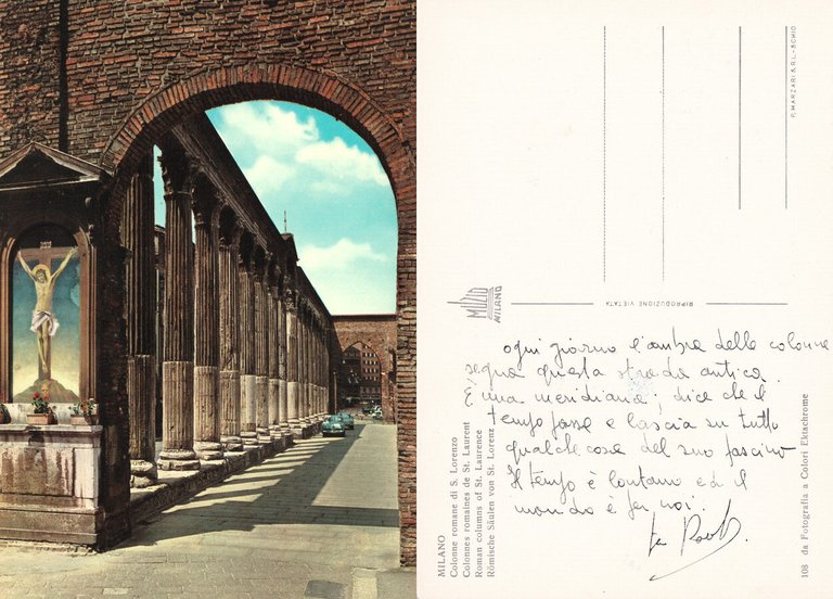 Milano. Colonne romane di S. Lorenzo.  Non viaggiata