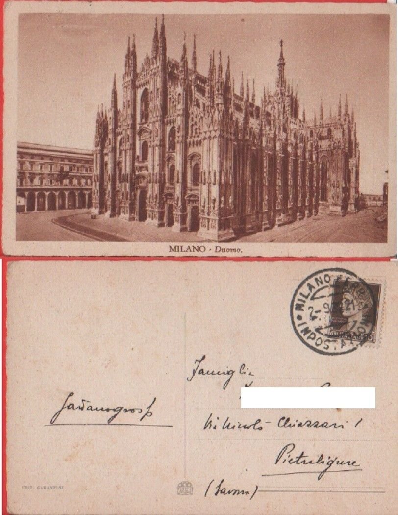 Milano. Duomo. Viaggiata 1932