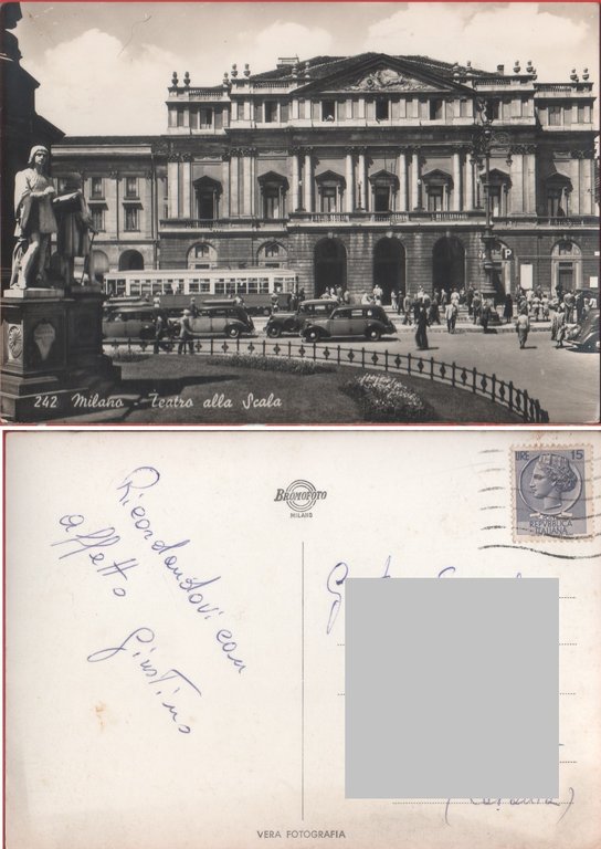 Milano. Teatro alla Scala. Viaggiata