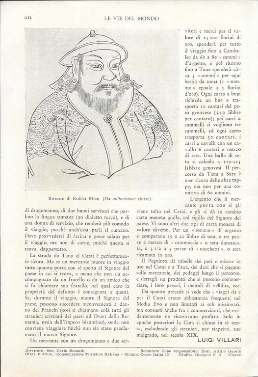 Missionari italiani in Cina nel Medioevo - Estratto 1943