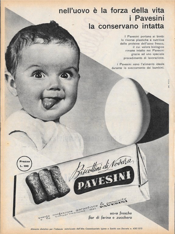 Mobiloil Special / Pavesini - Advertising 1956