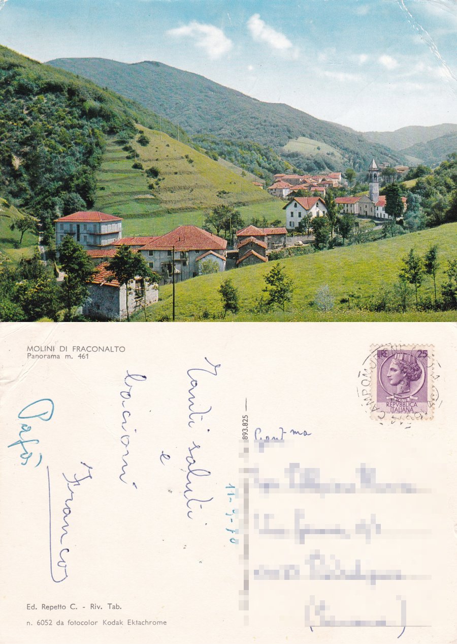 Molini di Fraconaldo (AL). Viaggiata 1970 | Immagine principale