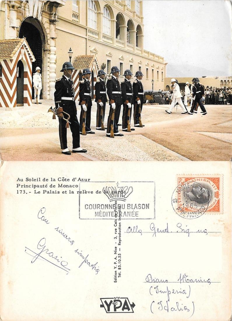 Monaco. Le Palais et la Releve de la Garde . …