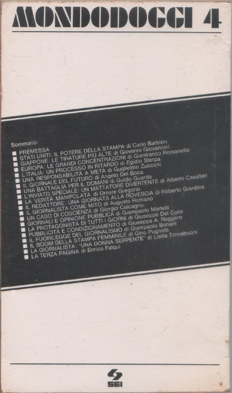 Mondodoggi 4. Giornale specchio di carta