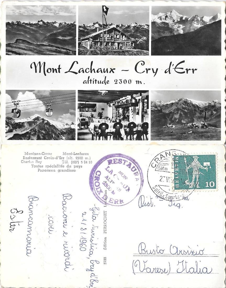 Mont Lachaux. Cry d'Err. Viaggiata 1960