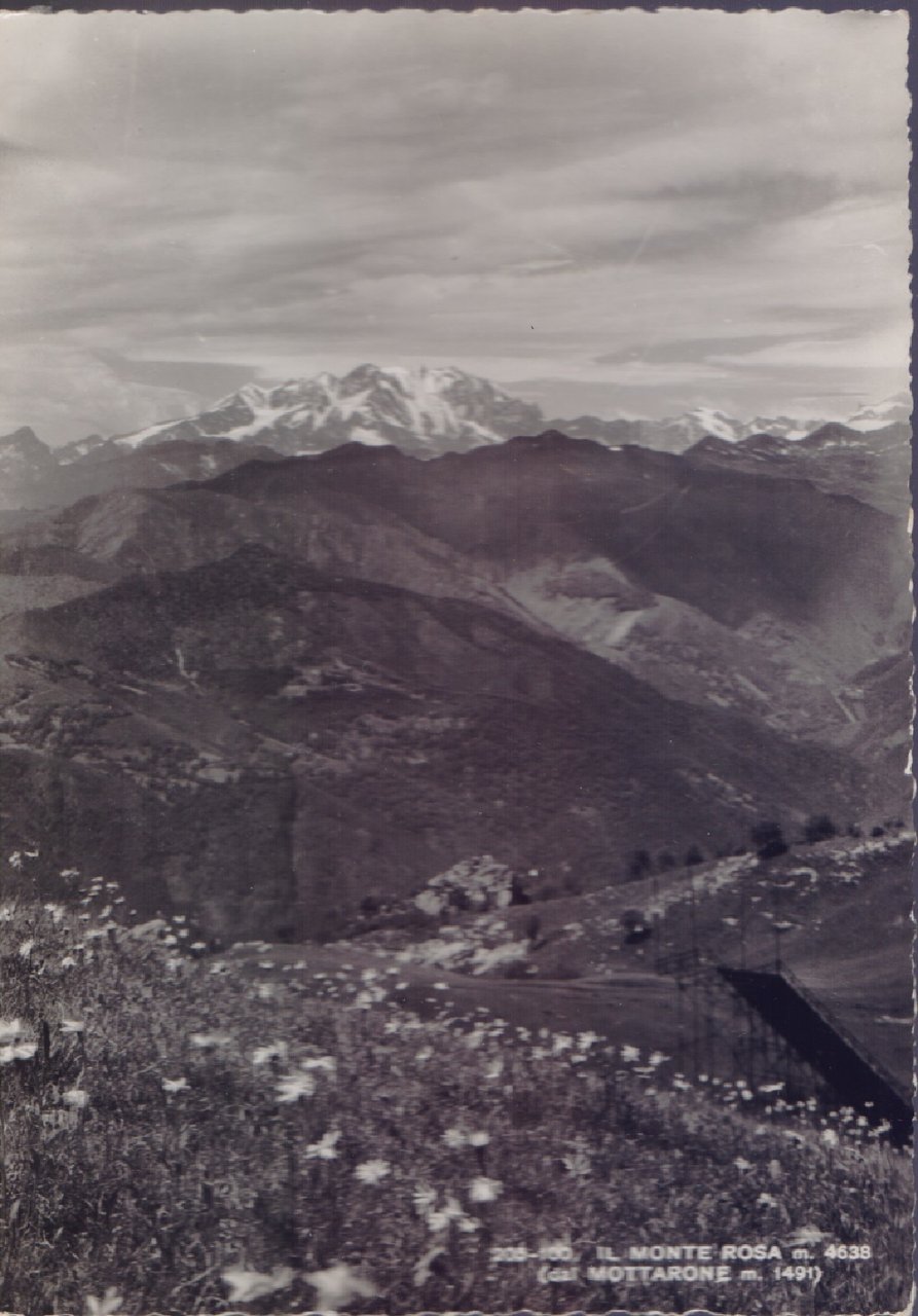 Monte Rosa dal Mottarone. Non viaggiata
