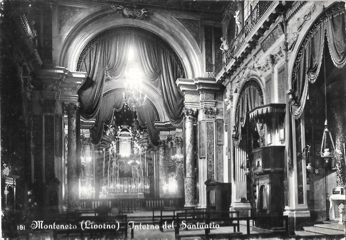 Montenero (LI). Interno del Santuario. Non viaggiata