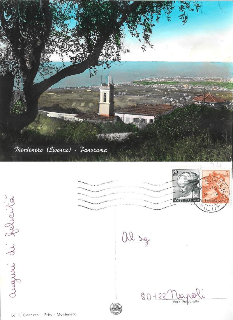 Montenero (Livorno). Panorama. Viaggiata 1968