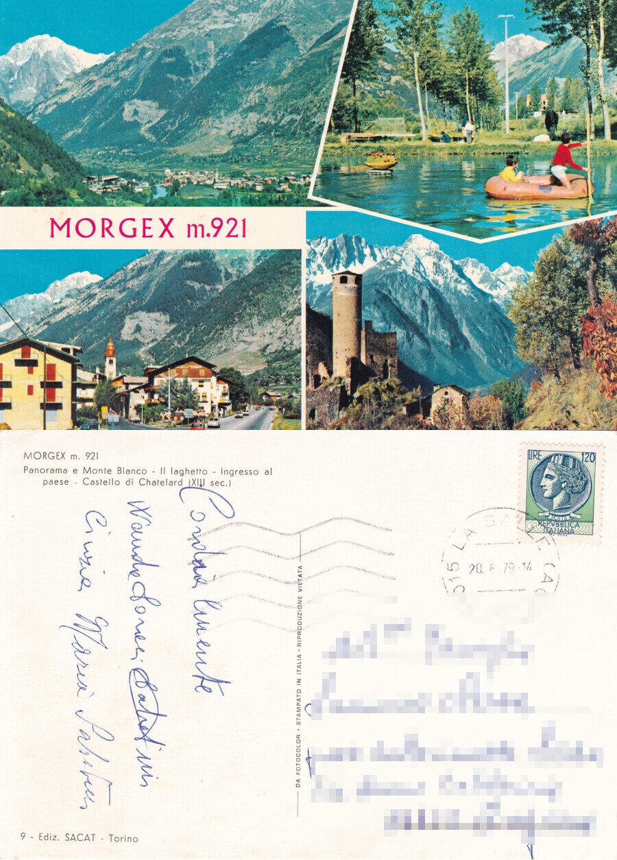 Morgex m. 921 - Viaggiata 1979