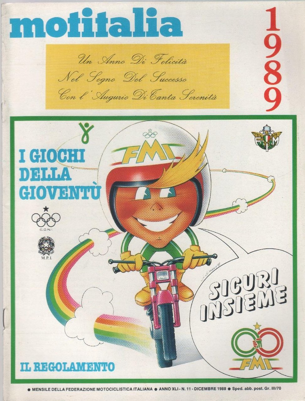 Motitalia. Anno XLI. n. 11, 1988