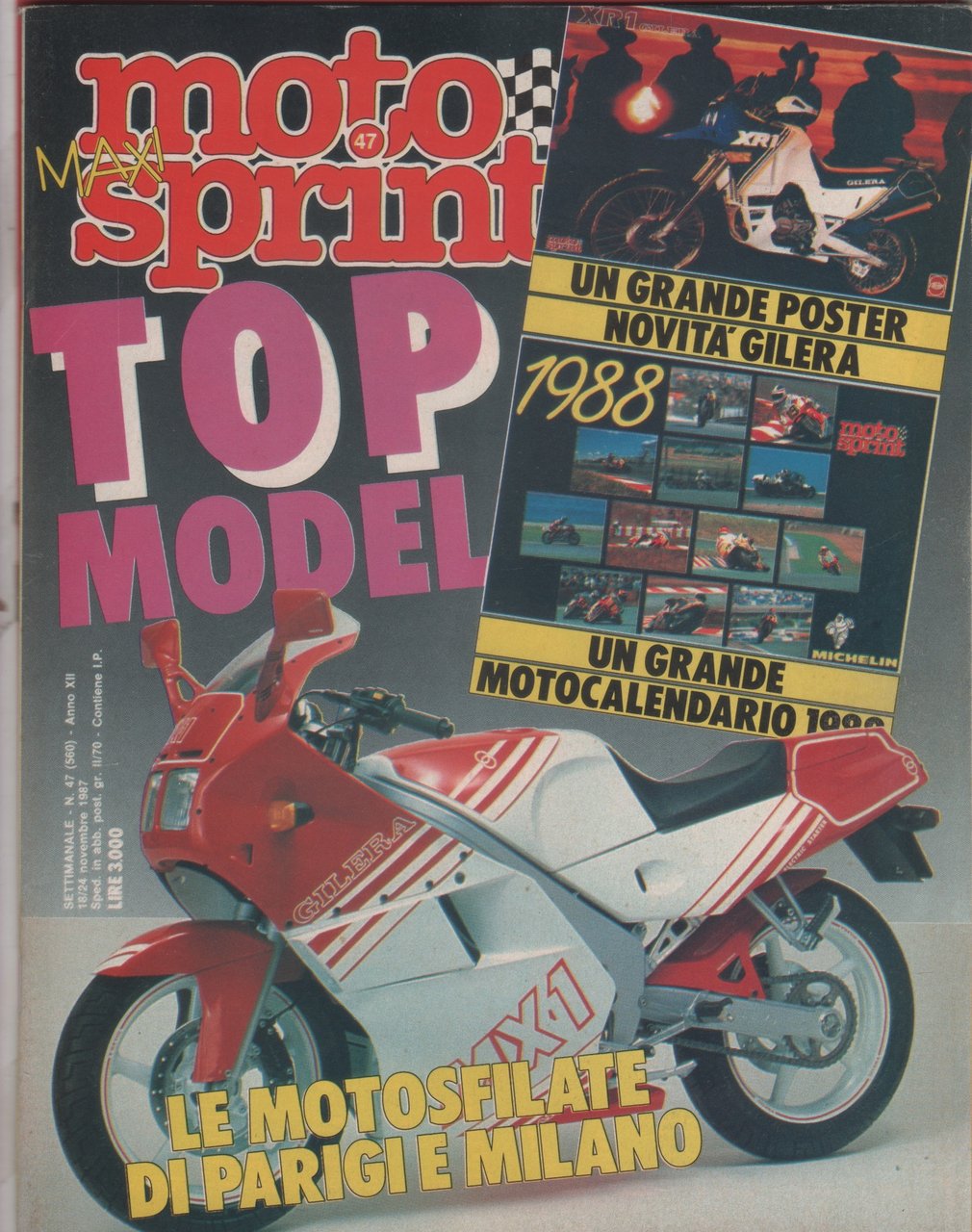 Moto sprint. 1987, n. 47. Le motosfilate di Parigi e …