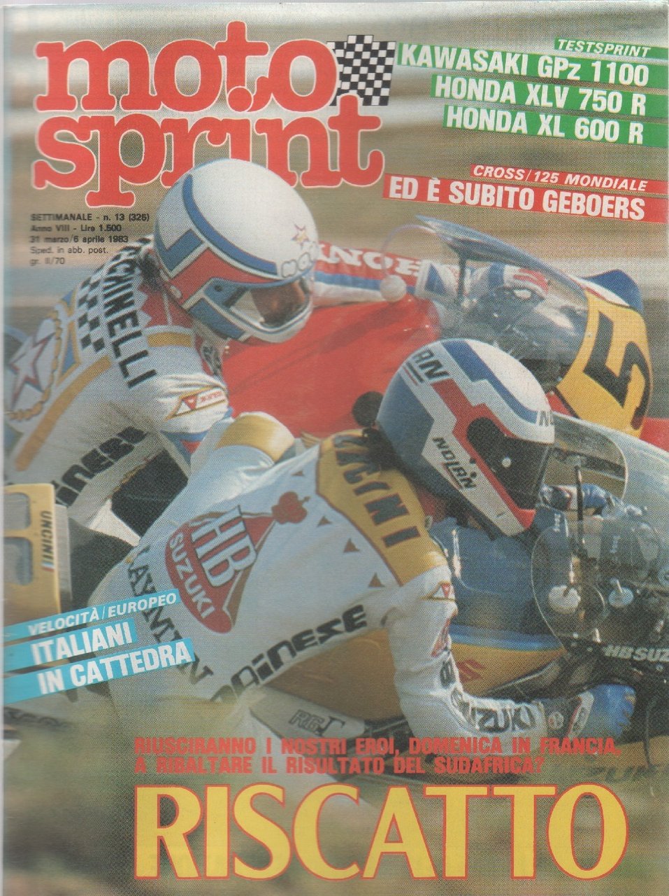 Moto sprint. n. 13 - 1983. Riscatto